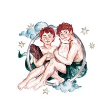 Переводная татуировка Знаки зодиака Близнецы