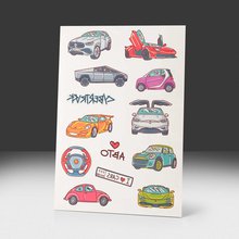 Переводная татуировка I love cars