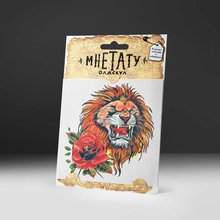 Временная тату "Лев"