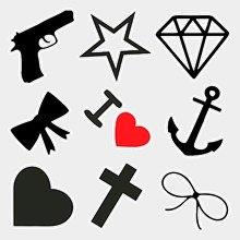 Тату наклейки "Наборчик"