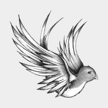 Переводная татуировка Любимая ласточка