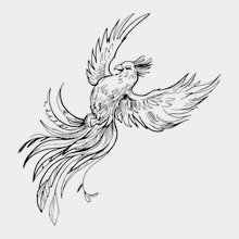 Переводная татуировка Рассвет Феникса