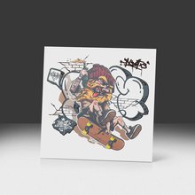 Переводная татуировка Скейтоголик