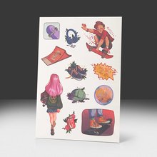 Переводная татуировка Skateboard