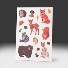 Переводная татуировка Лесные жители