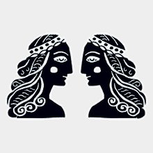 Переводная татуировка Я - "Близнец"