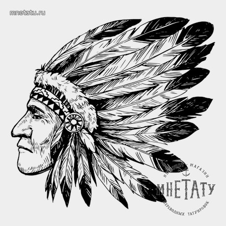 переводная татуировка последний вождь
