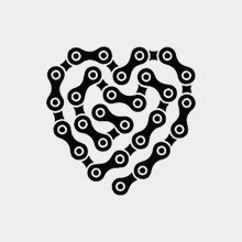 Переводная татуировка Вело-сердце