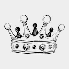 Переводная татуировка Царь тут!